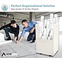 AdirOffice 20-Slot Mobile Roll File, 24.75"H x 15.25"W x 13.25"D, White (624-WHI)~#|#~0C0B12CA-EA7F-47FD-B23C9FA537222EDE_sc7