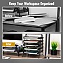 Mind Reader 5-Tier Stackable Paper Desk Tray Organizer, Metal, Black (5TPAPER-BLK)~#|#~0C0C694B-AFE5-4E3D-9F7026FD77A317F3_sc7