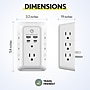 Overtime S90 11-in-1 Wall Outlet Extender Surge Protector with 7 AC Outlets and 4 USB Ports, White (OTWP7OS90)~#|#~0C0D297D-62C7-4D4D-B501C8766EC00C06_sc7