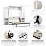 Bestar Avalon Queen Murphy Bed and Storage Cabinets with Pull-Out Shelf (107W), High-Gloss White~#|#~0C0E4177-FF6E-403C-886926B2BF1079D4_sc7