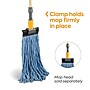 Coastwide Professional™ 60" Clamp Style Wood Wet Mop Handle, Plastic Head (CW61060-CC)~#|#~0C104469-E72B-4515-B9D2FA355322C83B_sc7