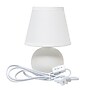 Simple Designs Compact Ceramic Globe 8.66" LED Table Lamp, Off White (LT2008-OFF-LB)~#|#~0C10D712-3D34-4377-93F5B10B9B25F850_sc7