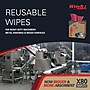 WypAll PowerClean X80 Cloths, 8.34" x 16.8", Red, 76 Sheets/Box, 5 Boxes/Carton (05930)~#|#~0C158409-3B62-4FBD-A49CB71C24F272D4_sc7