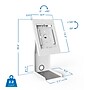 Mount-It! Adjustable Anti-Theft Tablet Kiosk with Printer Shelf, White (MI-3883W_G10)~#|#~0C1803D5-E768-4A24-881376813FA0512A_sc7