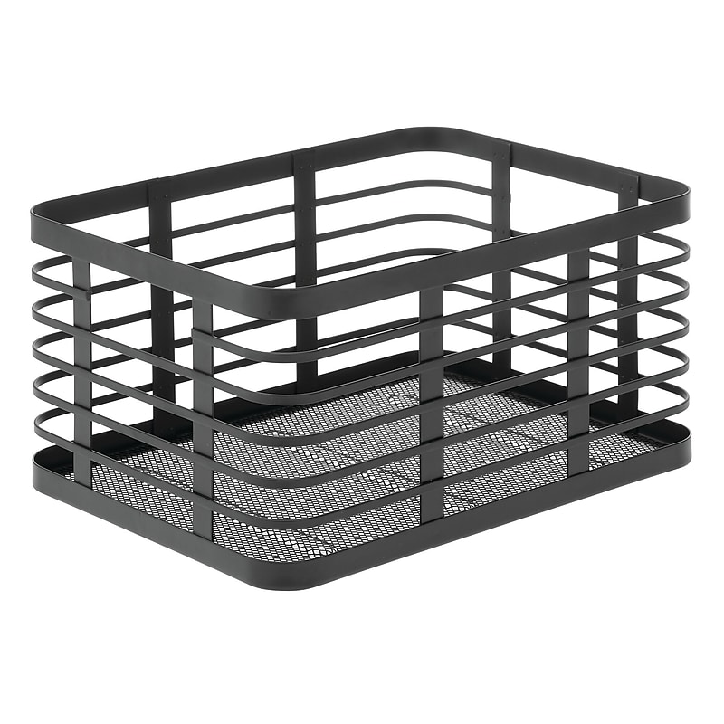 mDesign Steel Organizer, Matte Black (25930) image 1