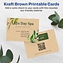Avery Business Cards, 2.5" x 3.5", Matte Kraft Brown, 60/Pack (95272)~#|#~0C1D35AA-B294-4C26-AE634C7F749F0934_sc7