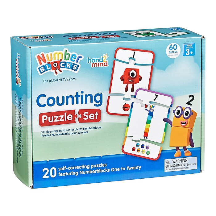 hand2mind Numberblocks Counting Puzzle Set (95401) | Staples