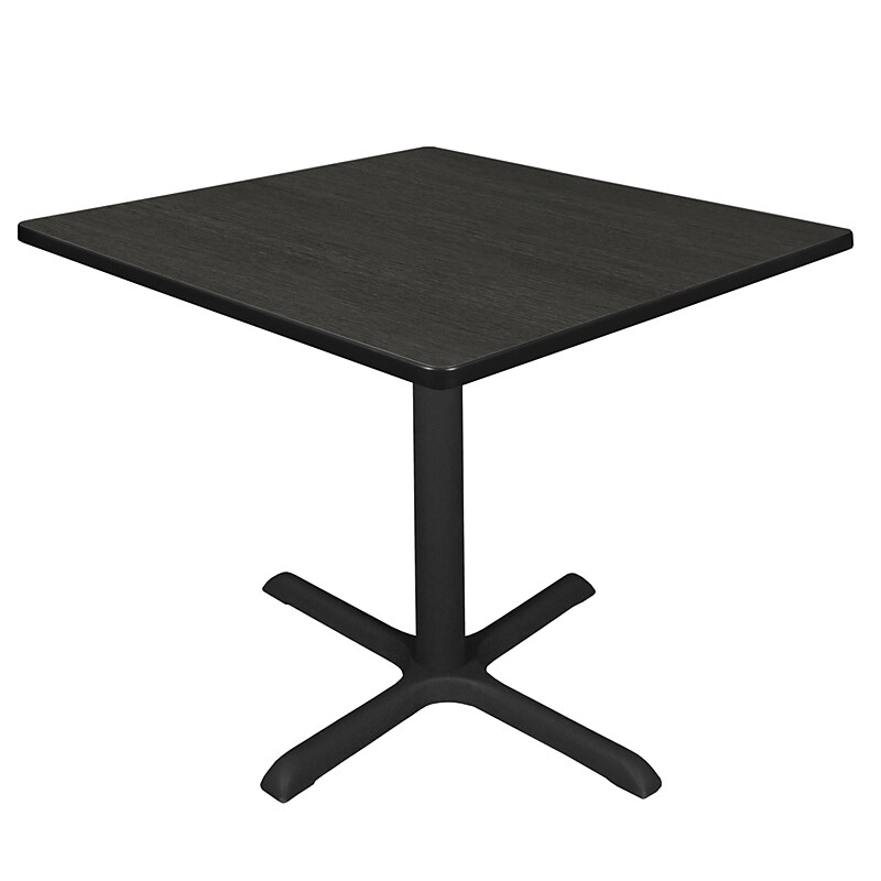 Regency Cain Square Laminate X Base Breakroom Table, 36"D x 36"W, Ash Grey (TB3636AG) image 1