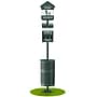 Furloo Steel Outdoor Pet Waste Station Kit with Foot Pedal & Roll Bag Dispenser, 11.5 Gallon, Green (FLO11R-S-G)~#|#~0C2130DD-585B-4167-9E0C62771696B585_sc7