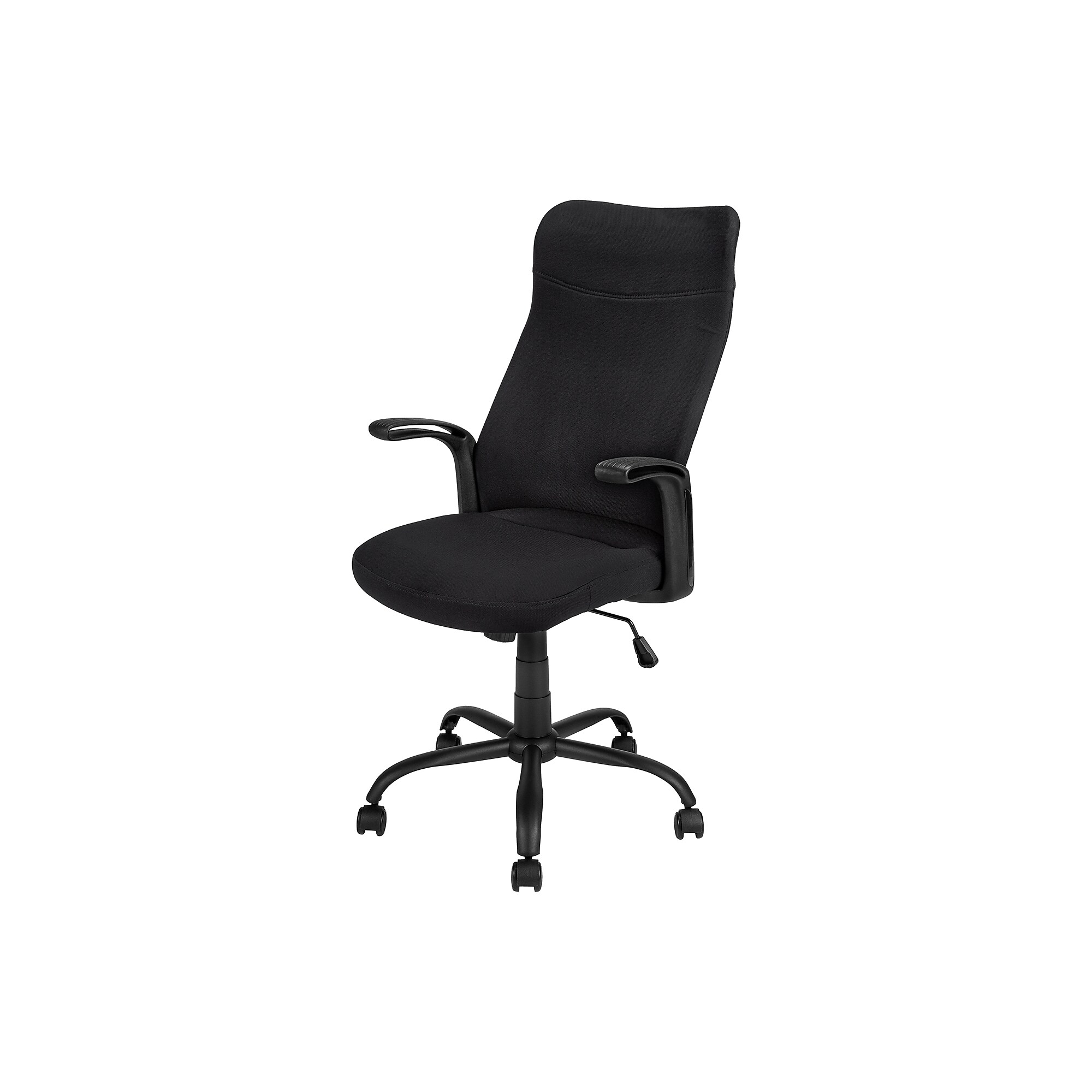 Monarch Specialties Inc. Ergonomic Fabric Swivel Computer and Desk Chair, Black (I 7248) Sansujyuku sansujyuku.com