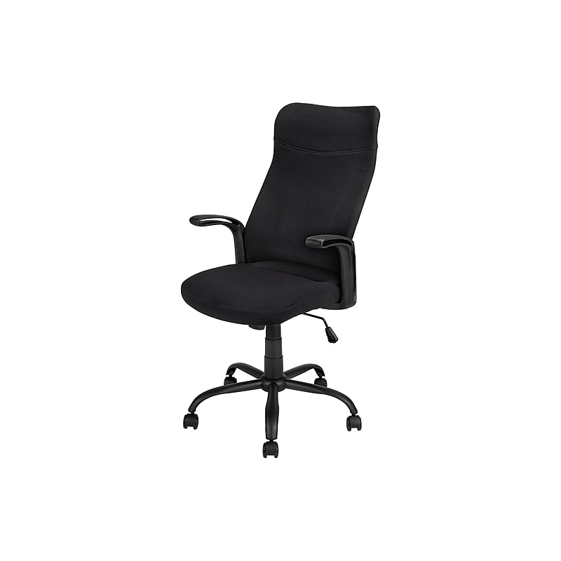 Monarch Specialties Inc. Ergonomic Nylon Swivel Computer and Desk Chair, Black (I 7248) image 1