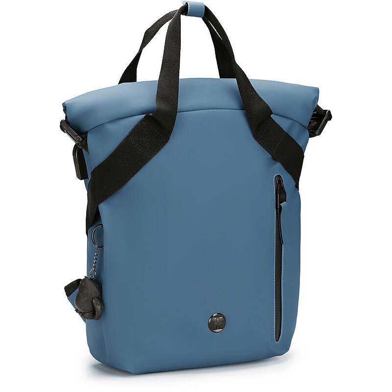 SwissDigital LAMONE Rolltop Laptop Compatible Backpack, Medium, Dark Blue (SD1686-16) image 1