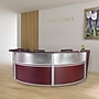 Regency Marque 144"W Curved Reception Desk Workstation, Mahogany (77313MH)~#|#~0C2BC831-C2D1-42E6-BC00F336CAEF9FDF_sc7