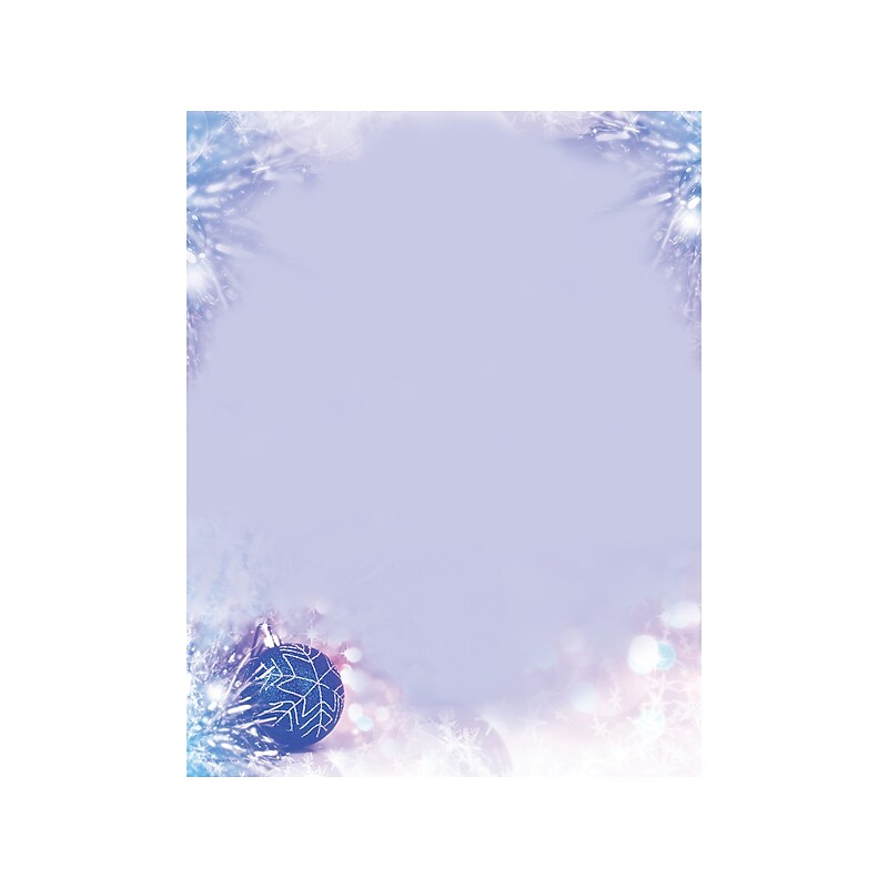 Great Papers Sparkle Holiday Letterhead, Multicolor, 50/Pack (2022015) image 1