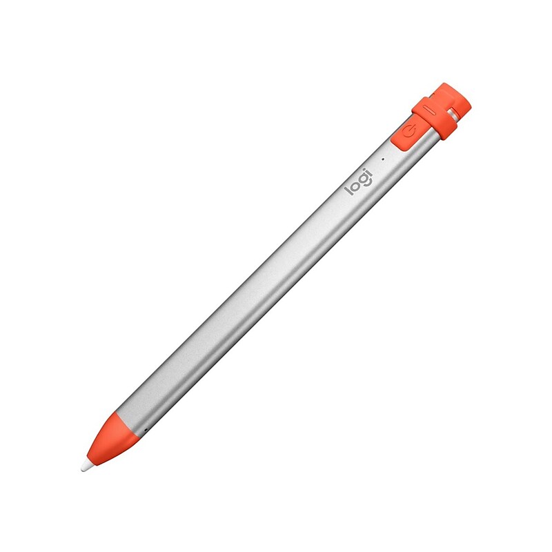 Logitech Education Edition Crayon Stylus for iPads (2018 or Later), Gray/Orange (914-000031) image 1