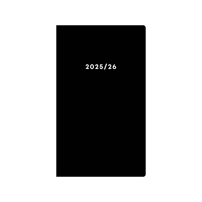 2025-2026 Blue Sky Modesto 3.63" x 6.13" Monthly Planner, Plastic Cover, Black (152541) image 1