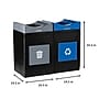 Commercial Zone Avante Polyethylene Dual-Stream Trash and Recycling Center, 110-Gallon, Multicolored (787201MSA)~#|#~0C37A16B-67EF-4597-87E2C75F9F15F5A0_sc7