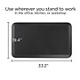 Union & Scale™ FlexFit™ Anti-Fatigue Mat, 33.2" x 19.4", Black (UN61078)~#|#~0C3A7BA0-F1B3-43CA-BC139F458DCB2EF7_sc7