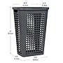 Mind Reader Slim Tapered Hamper with Lid, Plastic, Gray (SWHAMP50-GRY)~#|#~0C3C6922-57BD-4CCB-95EAB5A468B3933B_sc7