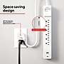 Staples TECH 6-Outlet 2-USB Port Surge Protector, 4', 1800 Joules, White (ST62769)~#|#~0C3E0032-E6C5-4BA4-A9A753CC5AD4B8B2_sc7