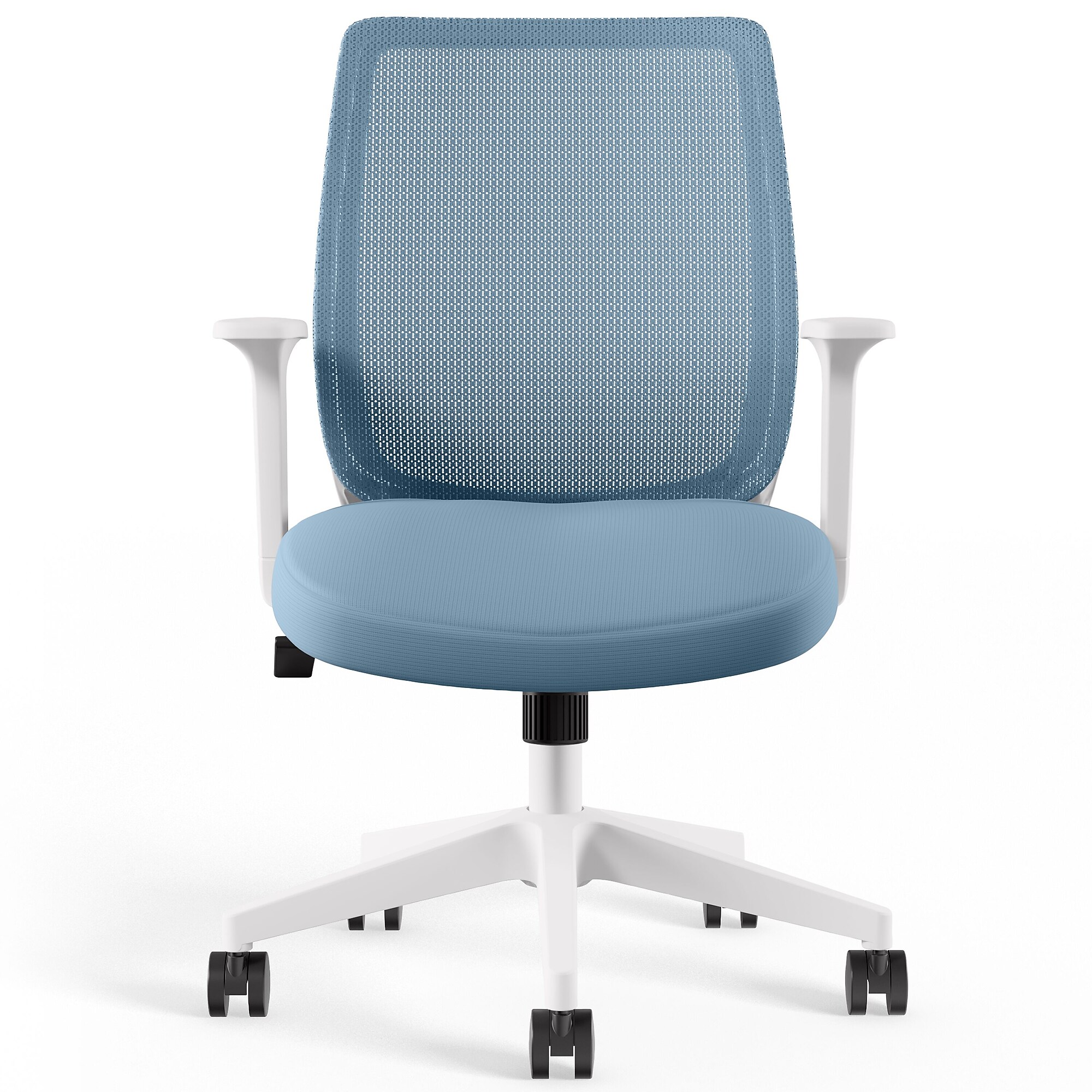 Staples Essentials Ergonomic Fabric Swivel Task Chair, Light Blue (ST63128-US) Sansujyuku sansujyuku.com