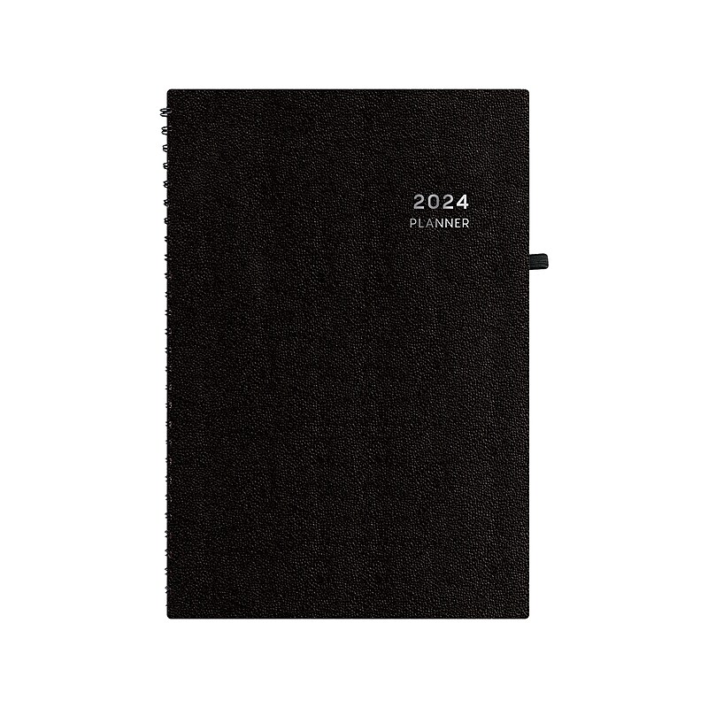 2024 Blue Sky Aligned 5" x 8" Weekly & Monthly Planner, Black (143589-24) image 1