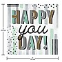 Creative Converting Minted Milestone "Happy You Day" Beverage Napkins, 192/Pack (372546)~#|#~0C4346B6-8F72-4BE4-BE9EDD9F084EDC33_sc7
