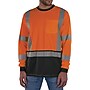 GloWear 8369BK High Visibility Long Sleeve Black Bottom T-Shirt, ANSI Type R Class 3, Orange, Medium (22223)~#|#~0C4409D5-D2FD-4BCA-8775B7862FDC75C4_sc7