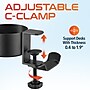 Delton H22 Under Desk Cup Holder and Desk Hook for Headphones, Black (DHSCH22)~#|#~0C44683E-9E8C-4B1C-831A2BBF352934E8_sc7