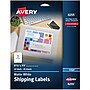 Avery Inkjet Shipping Labels, 8-1/2" x 11", White, 20 Labels/Pack (8255)~#|#~0C44E8B5-AB5D-4D17-B14DD27A590B4B8A_sc7