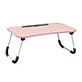 Mind Reader 13.75" x 23.5" MDF/Metal Lap Desk/Laptop Stand With Folding Legs, Pink (LBSTUDY-PNK)~#|#~0C47BF44-C47E-4480-BE9F9B4C3E1AA0B6_sc7
