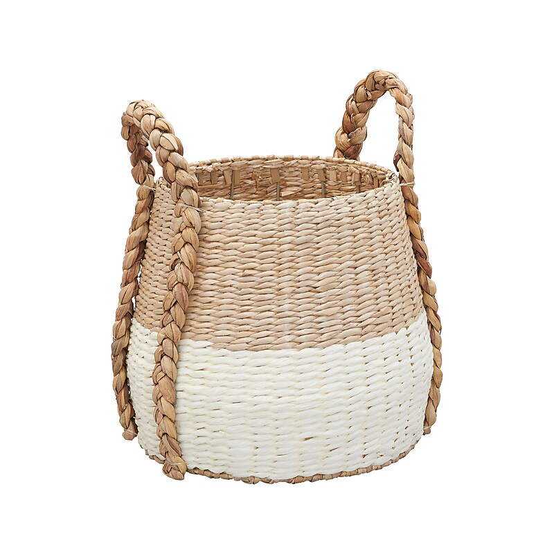 Household Essentials Terra Cattail/Paper Storage Basket, Light Beige/Cream (ML-6613) image 1