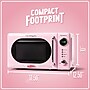 Nostalgia Retro 0.7 Cubic Foot Countertop Microwave, Pink (NRMO7PK6A)~#|#~0C4ECB93-A2ED-432B-B4871116111321DE_sc7