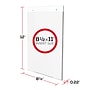 Deflect-O Image Document Holder, 8.5" x 11", Vertical, Wall Mounted, Clear Plastic (DEF68201)~#|#~0C54096E-5267-45B6-858844E618C9F87D_sc7