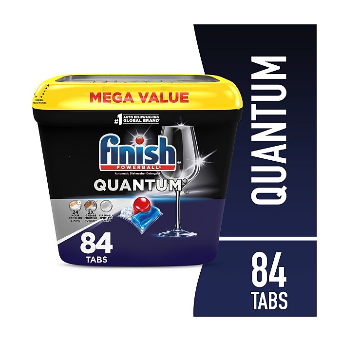Finish Quantum Dishwasher Detergent Tablets, Fresh Scent, 84