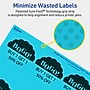 Avery Scalloped Decorative Edge Multipurpose Labels, 2.5" Dia., Bright Blue, 90/Pack (94516)~#|#~0C5BA2E5-DADE-4345-AF3C0DFF1387DAAA_sc7