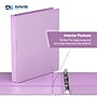 Davis Group Standard View 1" 3-Ring Binders, Lavender, 6/Pack (7411-13-06)~#|#~0C6136A2-D622-4DE7-8DD3E1DB5FBDC58C_sc7