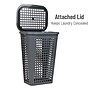 Mind Reader Slim Tapered Hamper with Lid, Plastic, Gray (SWHAMP50-GRY)~#|#~0C66879E-151F-4595-9D4BC30ADD71AA41_sc7