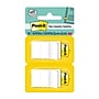 Post-it Flags, 1", White, 2 Pads of 50, 100 Flags/Pack (680-WE2)~#|#~0C670D93-8DD5-436A-8DD2AFB0B36FAC4D_sc7