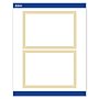 Avery Gold Multi-Lined Border Matte Blank Card, White, 20/Pack (S00-DHS)~#|#~0C69FFBE-8C30-4623-A623B878C724E441_sc7
