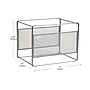 Mind Reader Hanging File Folder Organizer Metal, Silver (BOXFILE-SIL)~#|#~0C6B5C10-670C-4AAB-8C2F47FE3BD40423_sc7