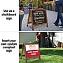 Excello Global Products 18x24 Chalkboard Coroplast Combo A-Frame, Brown (EGP-HD-0534-BN)~#|#~0C7066D2-C959-45B0-8BC2DED79086A574_sc7