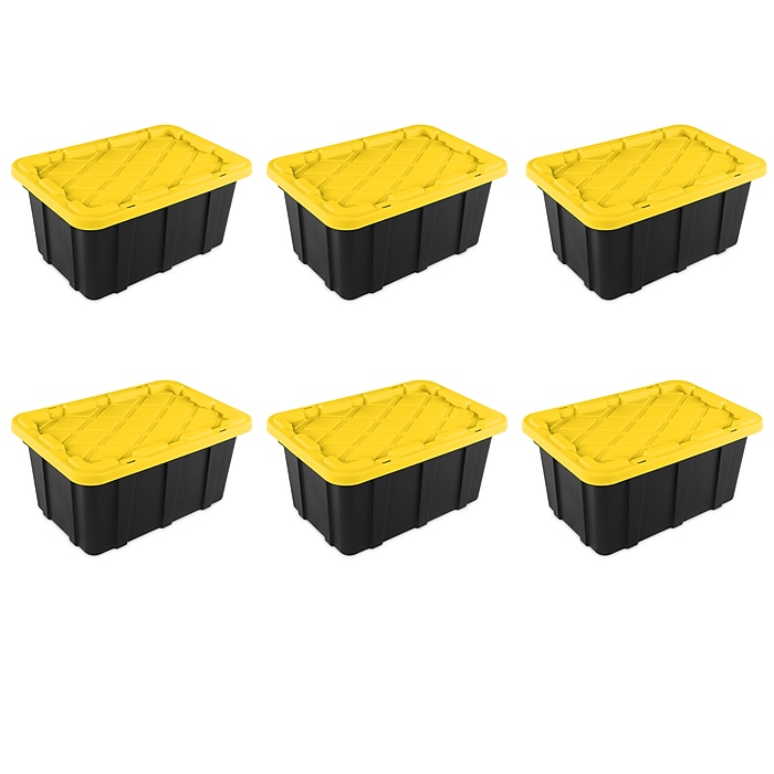 Sterilite 17 Gallon Industrial Garage Tote with Snap-on Lid