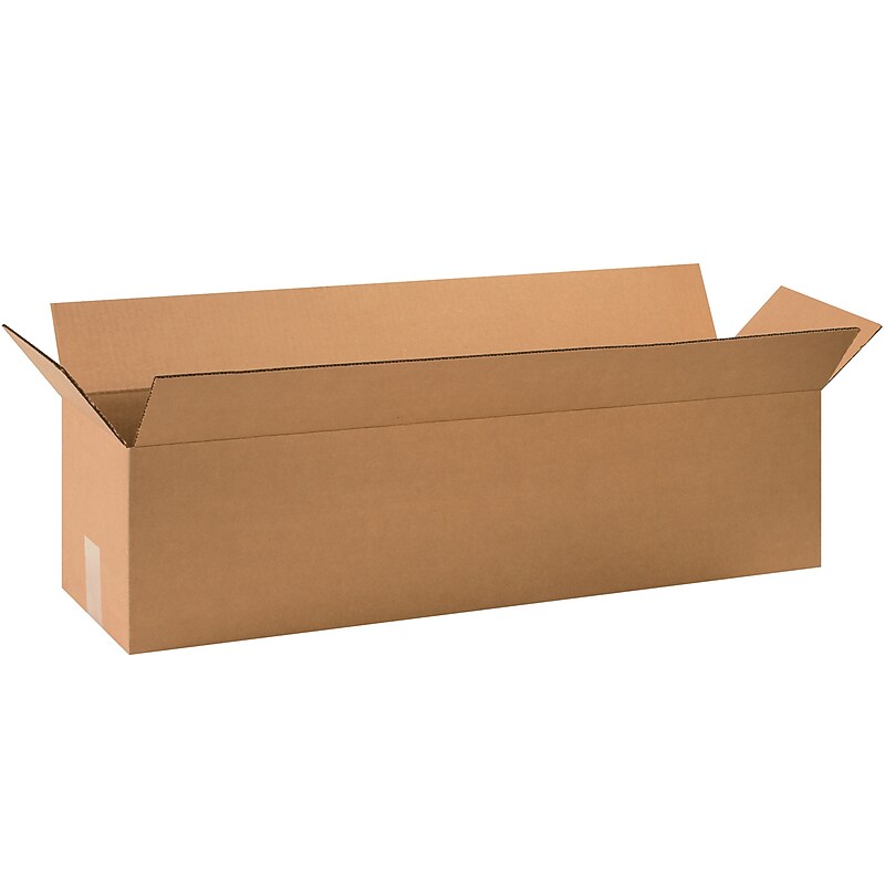 32" x 8" x 8" Shipping Boxes, 32 ECT, Brown, 25/Bundle (3288) image 1