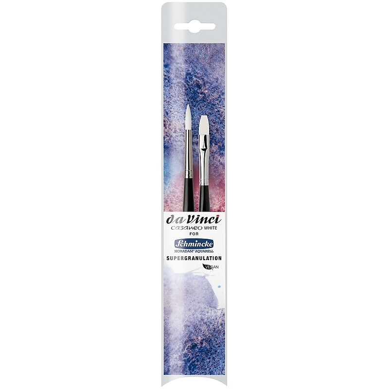 da Vinci CASANEO White for Schmincke Horadam Watercolor Synthetic Bristle Brushes, 2/Pack (DVXVA53910) image 1