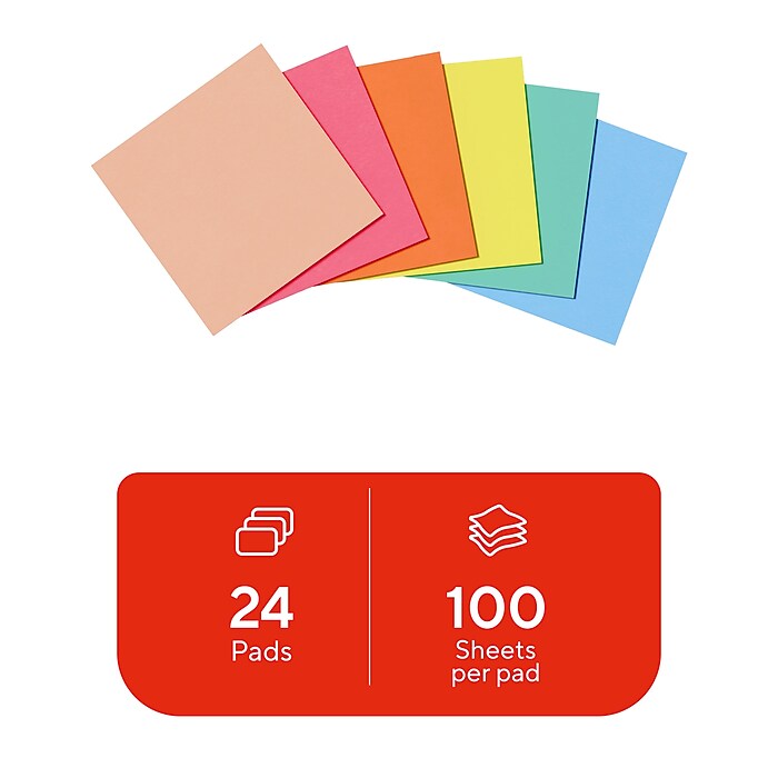 Staples Ultra Sticky Notes, 3