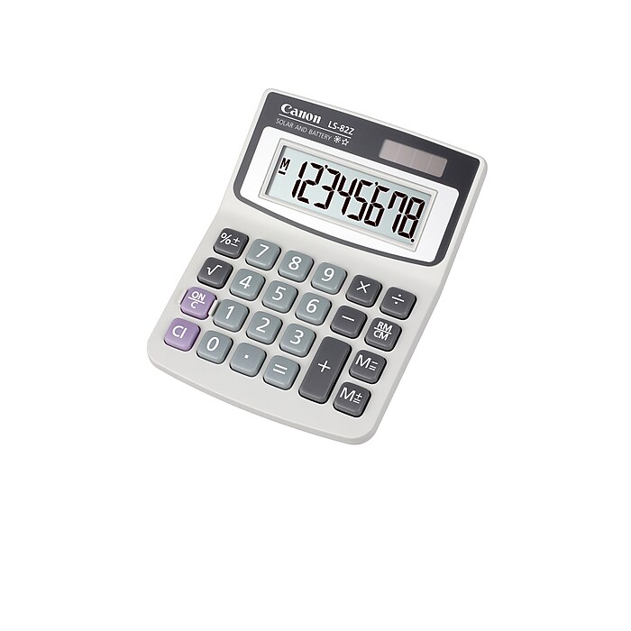 Canon LS-82Z 4075A007AA 8-Digit Portable Calculator, White