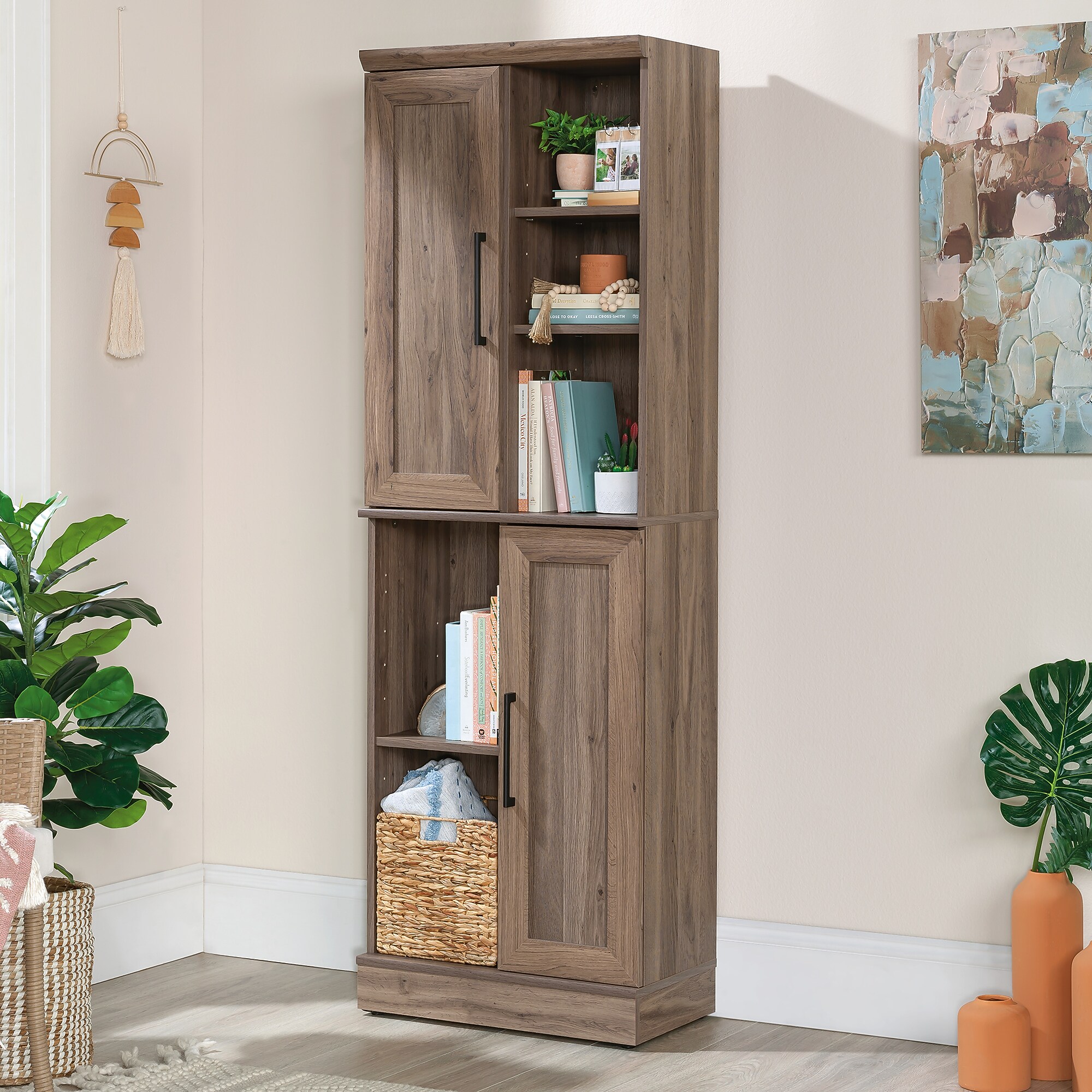 Sauder HomePlus 71″H Storage Cabinet with 6 Shelves, Salt Oak (435132) Sansujyuku sansujyuku.com
