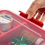 Simplify Gift Storage Box with Lid, Plastic, Red (25522- RED) ~#|#~0CA321FA-5F8A-4ED9-8B9F940F9B7F67B9_sc7