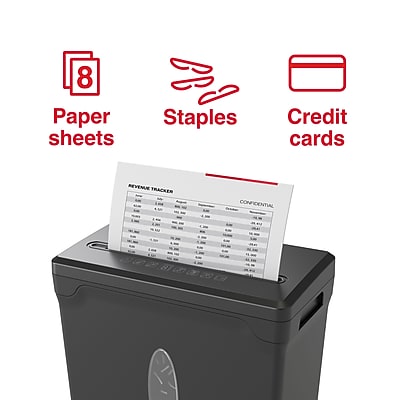 Staples 8-Sheet Cross-Cut Personal Shredder (SPL-OXC8A) Sansujyuku sansujyuku.com